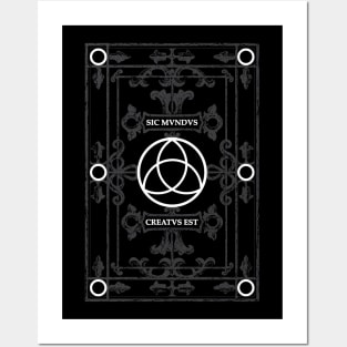 Dark Triquetra Symbol Posters and Art